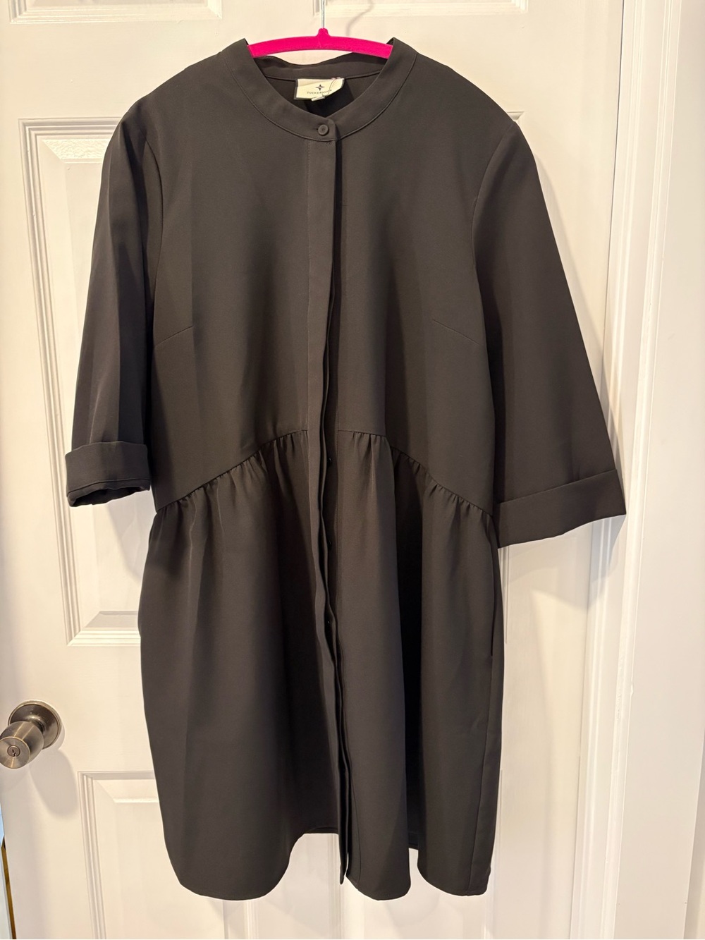 Tuckernuck Royal Shirtdress Black Gathered Waist